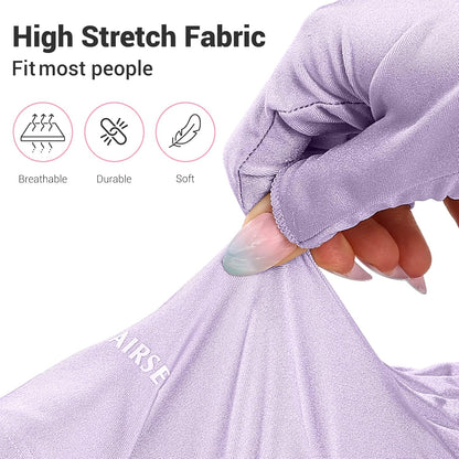 anti UV Gloves for Nail Lamp, Professional UPF50+ UV Protection Gloves for Manicures Nail Art, Fingerless Gloves